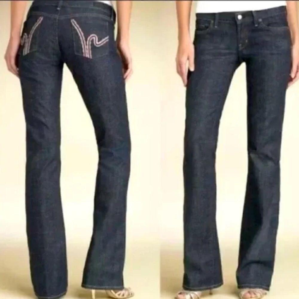 Citizens of Humanity “Crochet H” Low Waist Bootcut Stretch Jeans 30